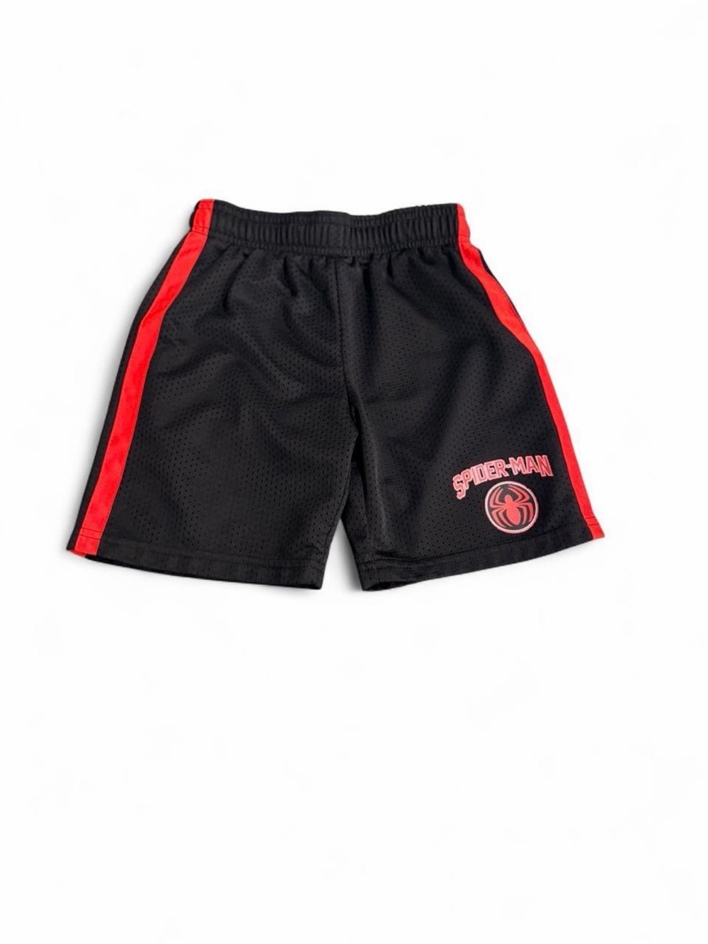 Marvel Black and Red Spider-Man Mesh Shorts